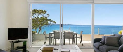 Fernseher, DVD-Player, Musikbibliothek