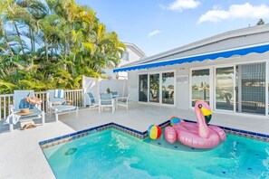 Una piscina riscaldata