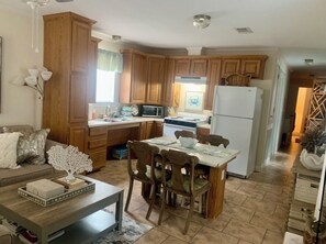 Private kitchen - Drive A Little!  Save A Lot!  Secluded cottage near the bay and beaches of 30 (Santa Rosa Beach)