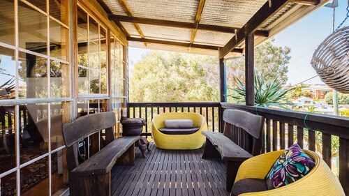 The blue beach house