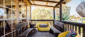 The blue beach house