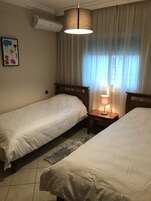 2 habitaciones y sábanas de algodón egipcio 