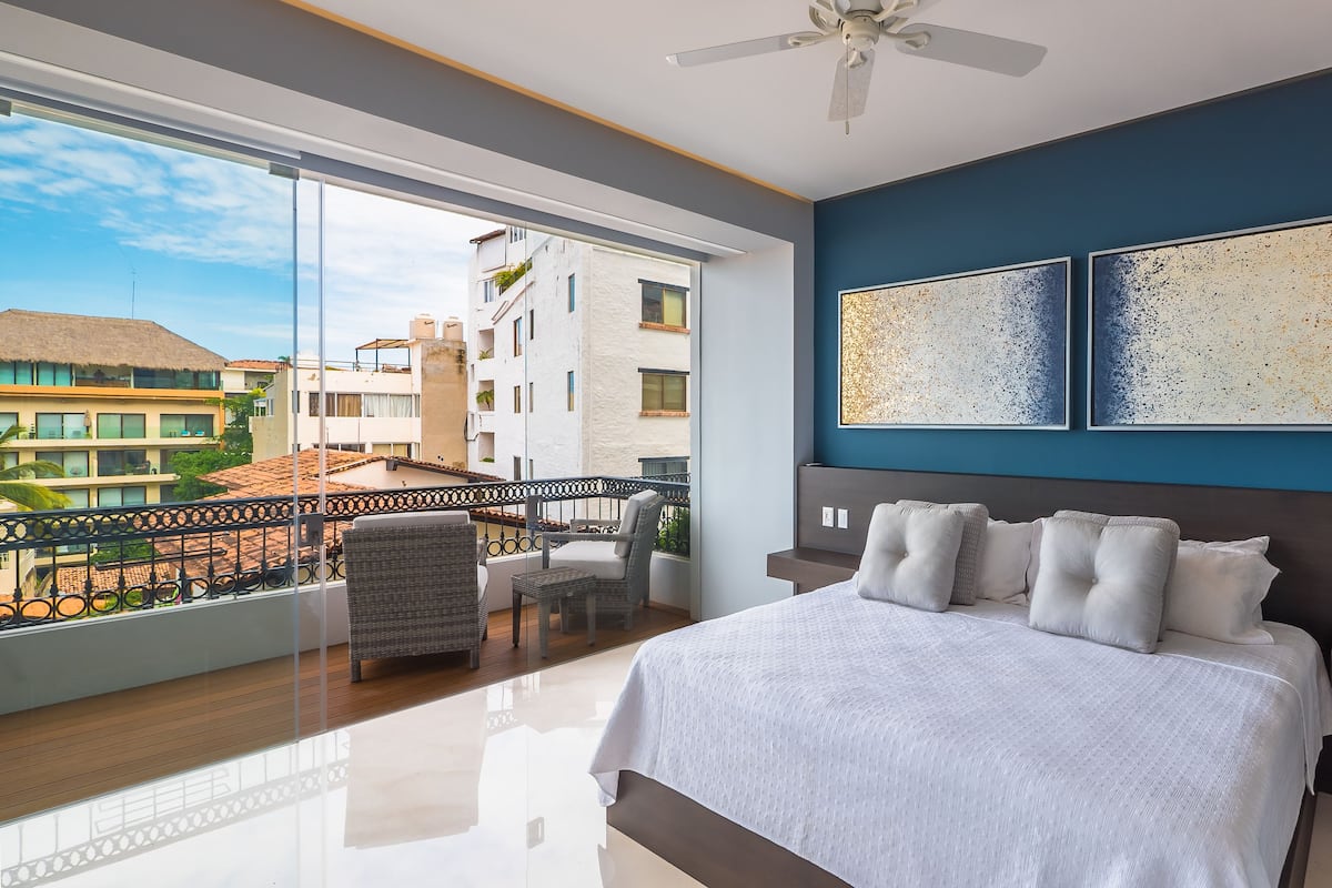 2 habitaciones y sábanas de algodón egipcio