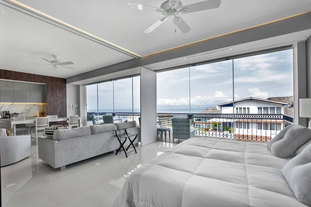 2 habitaciones y sábanas de algodón egipcio