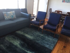 TV, DVD player, music library, video library