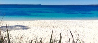 On Collingwood Beach by Book Jervis Bay - ON THE Bikepath TO Husky