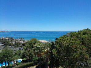 Vue sur la plage ou l’océan