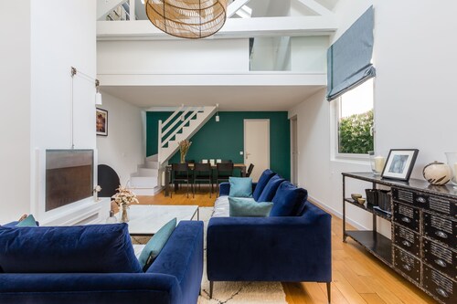 Beautiful Blues in Batignolles - Trois Chambres Maison, Couchages 5