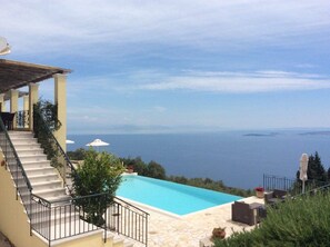 Pool - Prestige Villas | SPARTILAS | Secluded Villa 15-20 mins walk to Taverna (Spartilas)