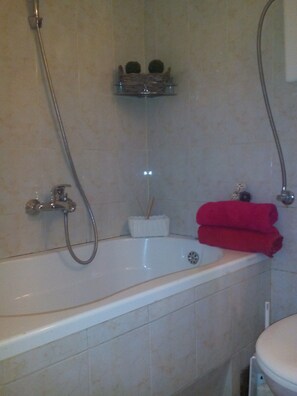 Apartment, 2 Schlafzimmer | Badezimmer | Dusche, kostenlose Toilettenartikel, Haartrockner, Handtücher