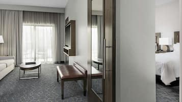 Suite, 2 Queen Beds, Non Smoking | Living area | LCD TV