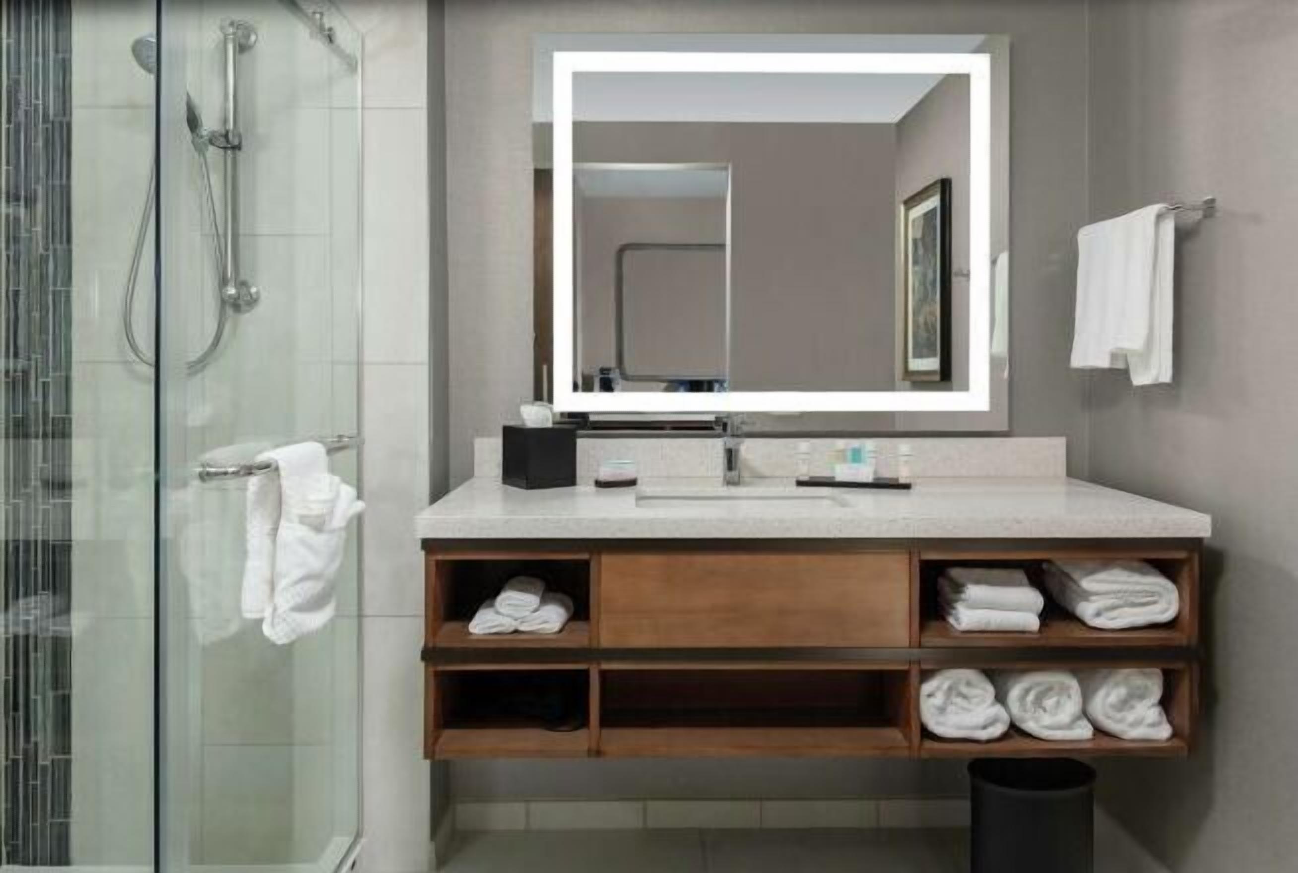 Free toiletries, hair dryer, towels