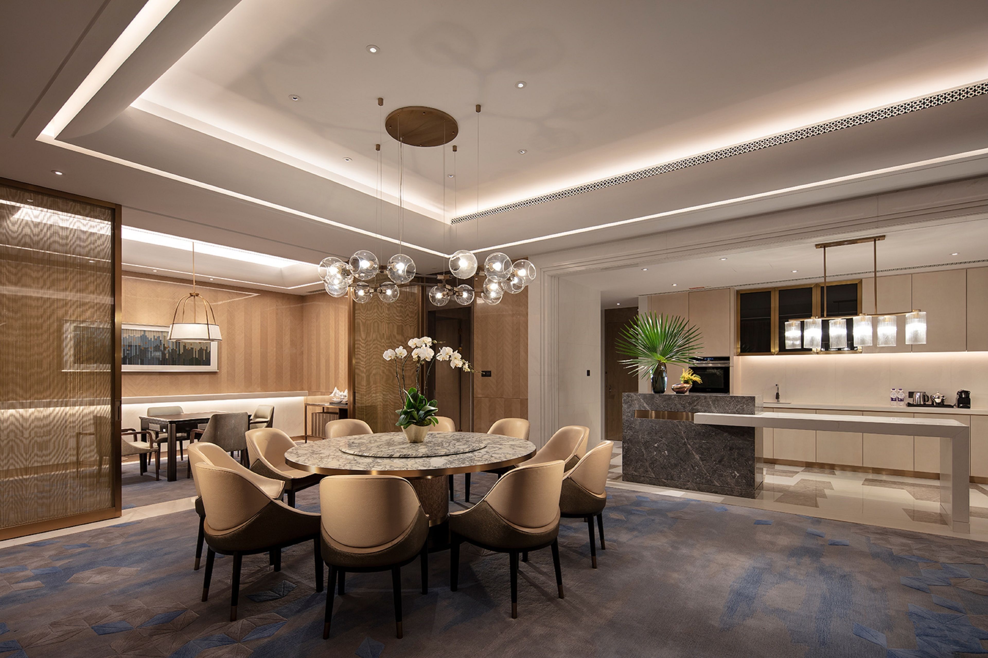 Presidential Suite, 2 Bedrooms | Living area | LCD TV, DVD player, MP3 dock