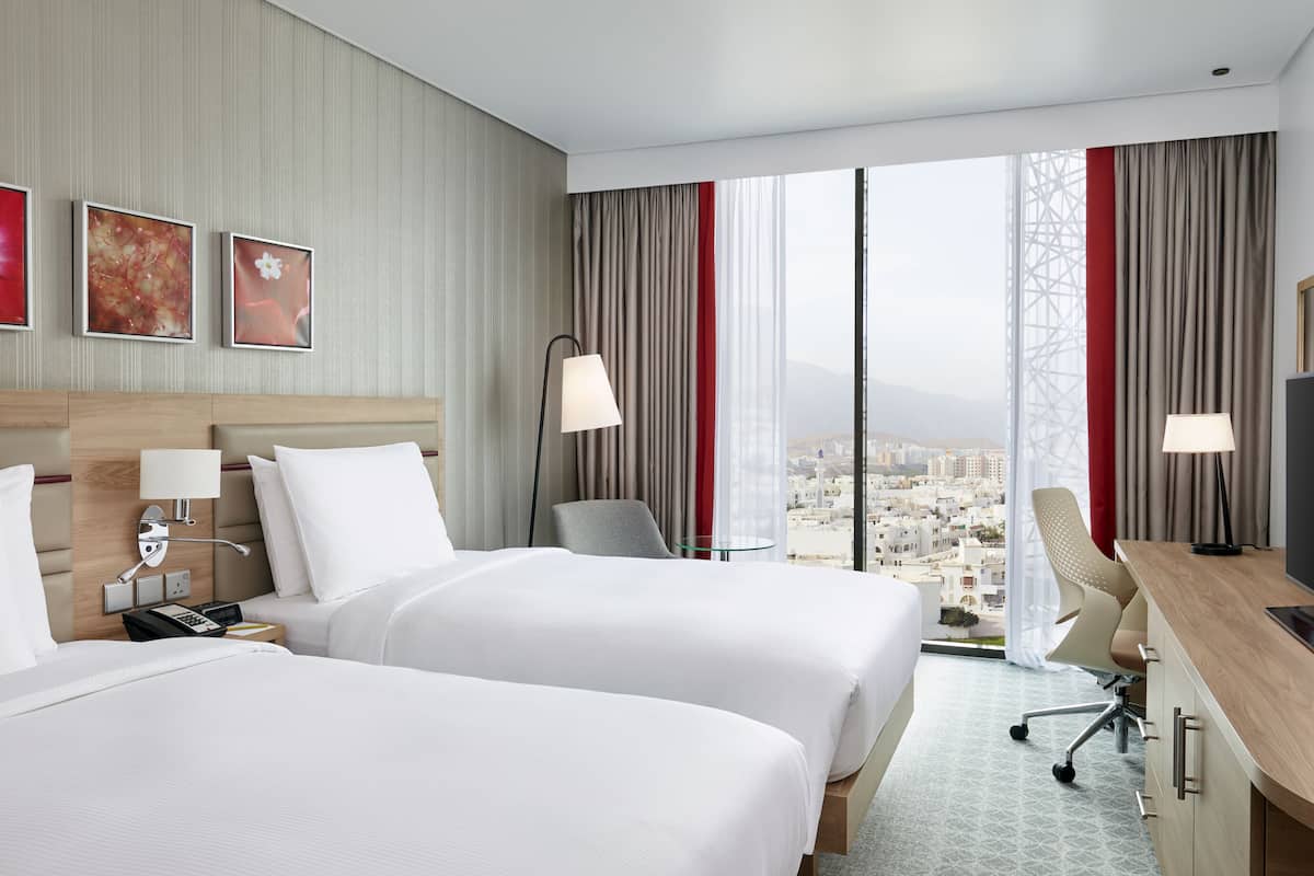 room, 2 single beds | in-room safe, desk, blackout curtains, soundproofing