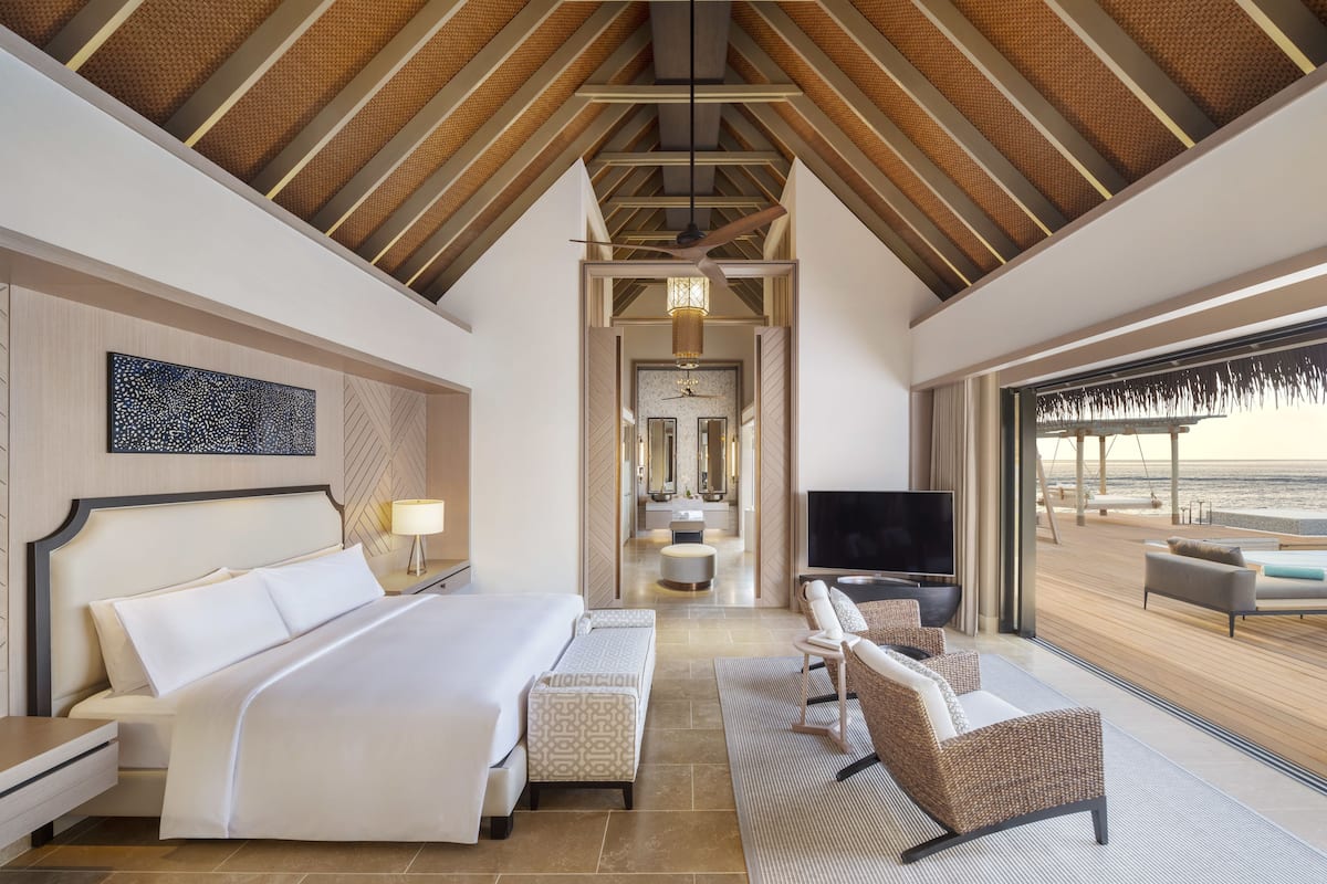 two bedroom reef villa with pool | 2 bedrooms, premium bedding, minibar, in-room safe