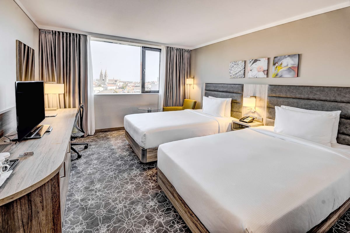 room, 2 single beds | in-room safe, desk, blackout curtains, soundproofing