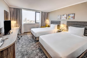 In-room safe, desk, blackout curtains, soundproofing