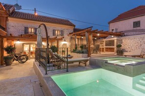 Terrace/patio - Holiday Home Adora with Pool (Skradin)