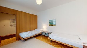 2 chambres, bureau, Wi-Fi, draps fournis