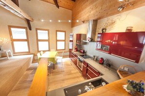 Fridge, microwave, oven, stovetop - Magnificent apartment, 656 feet from the lake of Annecy (Duingt)