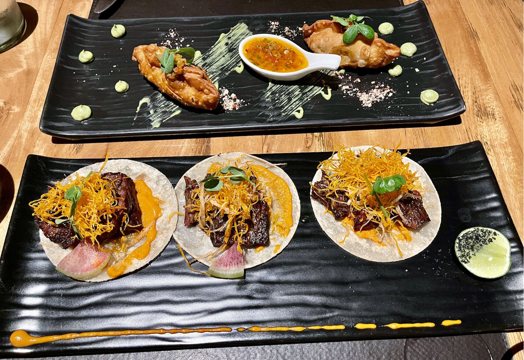 Great appetizers at Toro Latin Grill located at the top of our community