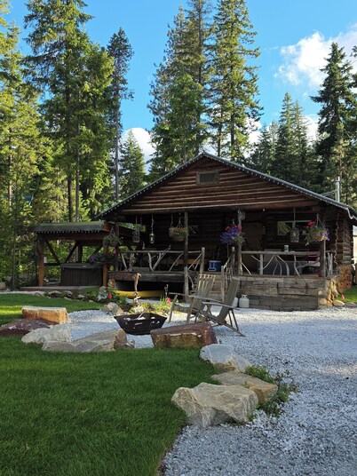 The Trout Shack on the banks of the Wenatchee River