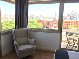 1 bedroom, Select Comfort beds, desk, blackout drapes