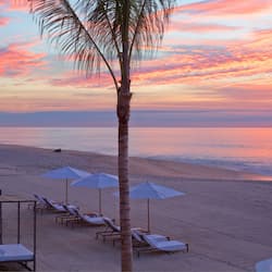 Accommodatie ligt op het strand