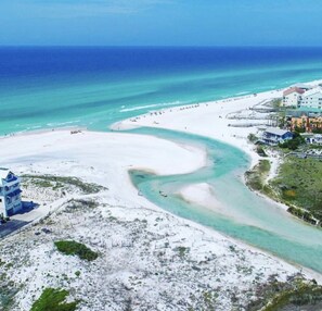 Beach nearby, sun-loungers