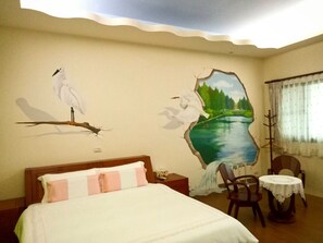 Comfort Double Room, 1 Queen Bed | 1 bedroom, premium bedding, memory foam beds, individually decorated - Recreation Garden B&B (Beinan)