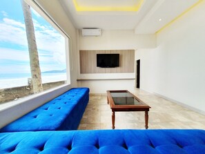 Tremannsrom – familie, havutsikt | Wi-fi (inkludert) og sengetøy