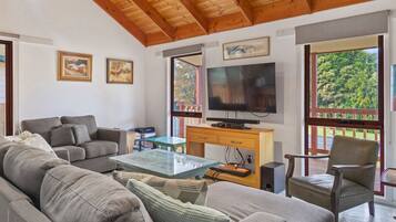 Smart TV, books, stereo