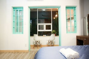 1 غرفة نوم ومكواة/لوح كي وواي فاي وملاءات أسرّة