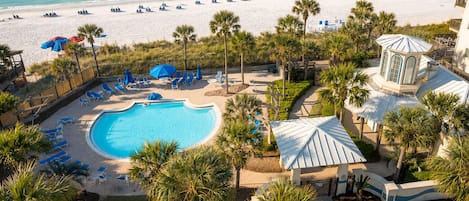A heated pool