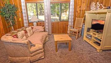 TV, fireplace, DVD player