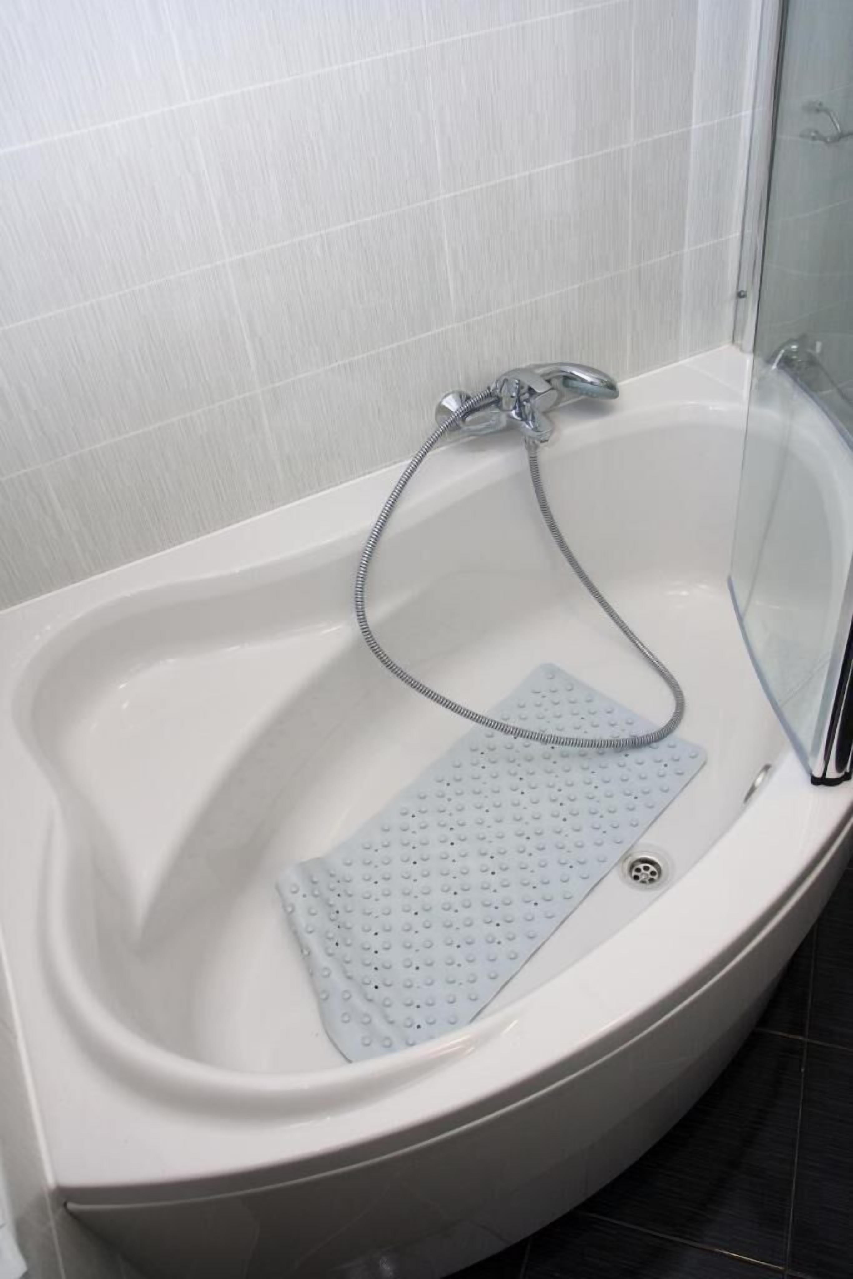 A white bathtub with a handheld showerhead and a handheld shower attachment.