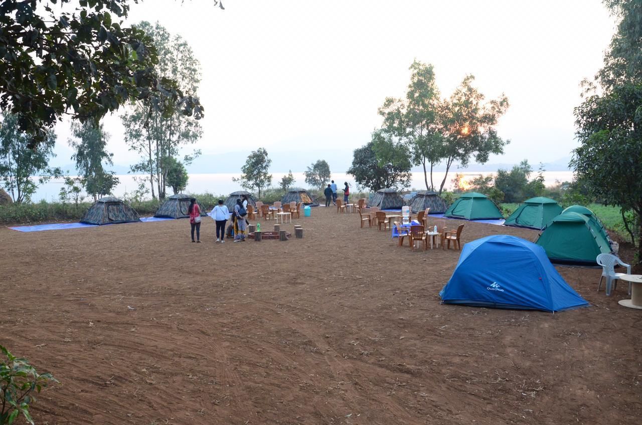 Outdoor banquet area