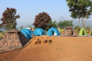 Tent, 1 Large Twin Bed, Non Smoking, Mountain View | Living area | Fireplace - Camp Laker's Retreat (Mawal)
