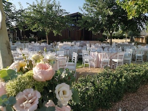 Espace banquet en plein air