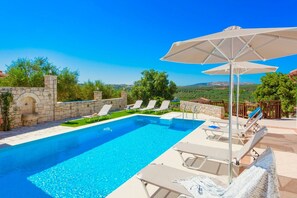 Deluxe Villa, 4 Bedrooms, Private Pool | Private pool - Villa Korini (Mylopotamos)