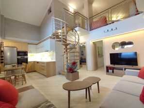 Luxury-Villa, 3 Schlafzimmer, Poolblick | Wohnbereich