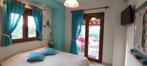 Panoramic Villa, 4 Bedrooms (Amalthea) | View from room - Aracelia Villas with private pools (Kassandra)