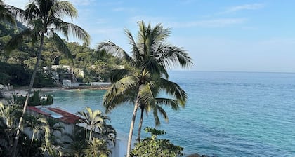 Puerto Vallarta Beachfront Condo- great Oceanview, White sand Beaches, AC, Pool