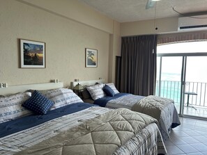 2 bedrooms, iron/ironing board, free WiFi, bed sheets - Puerto Vallarta Beachfront Condo- great Oceanview, White sand Beaches, AC, Pool (Puerto Vallarta)