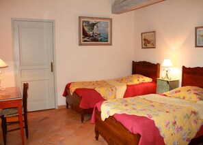 Individually decorated, individually furnished, iron/ironing board
