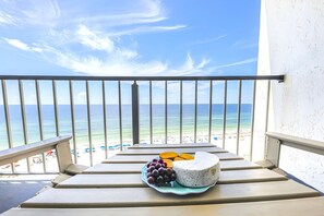 Outdoor dining - Unbelievable Views!! Newly remodeled condo, Beachfront in fantastic location! (Orange Beach)