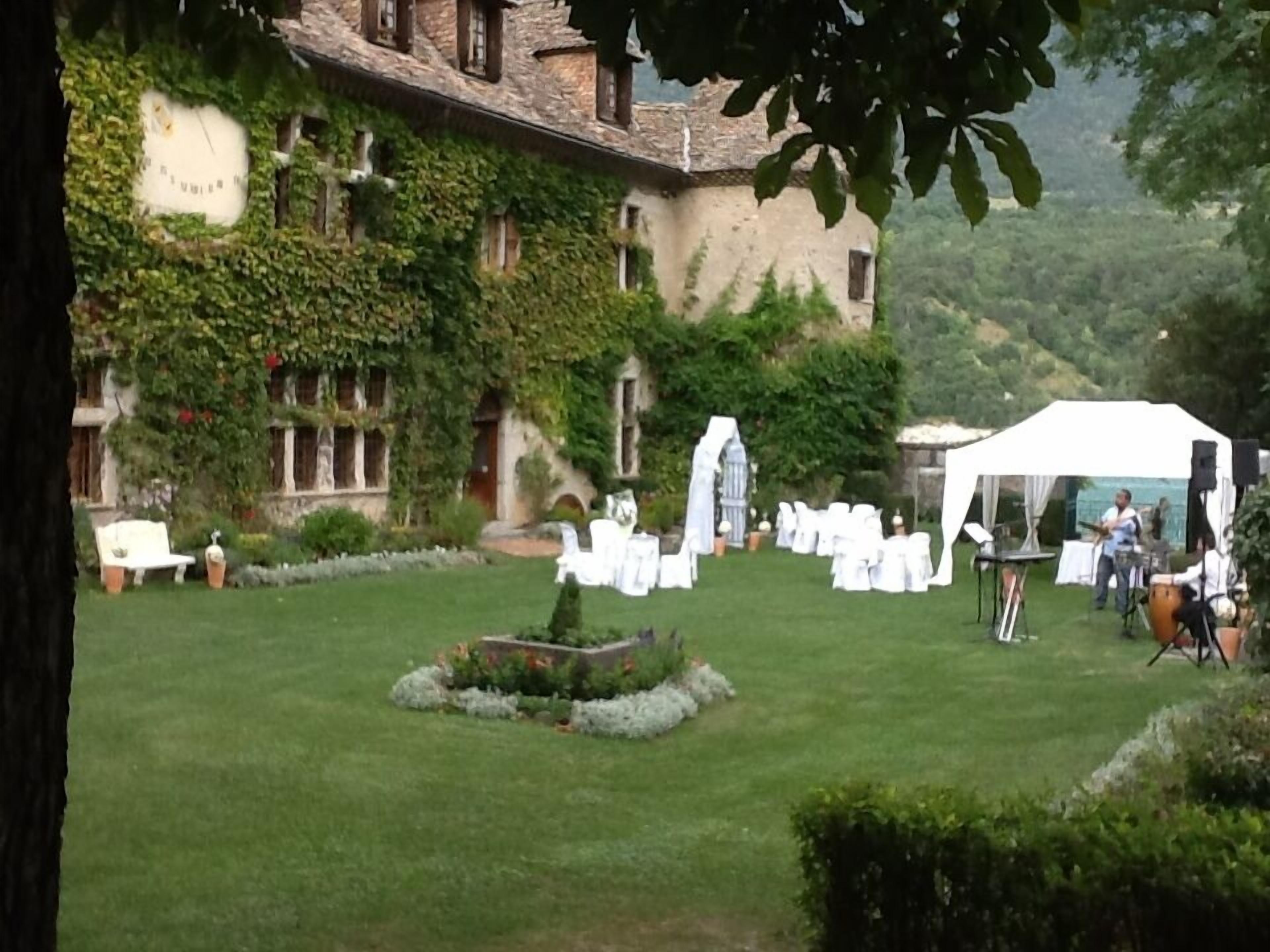 outdoor wedding area