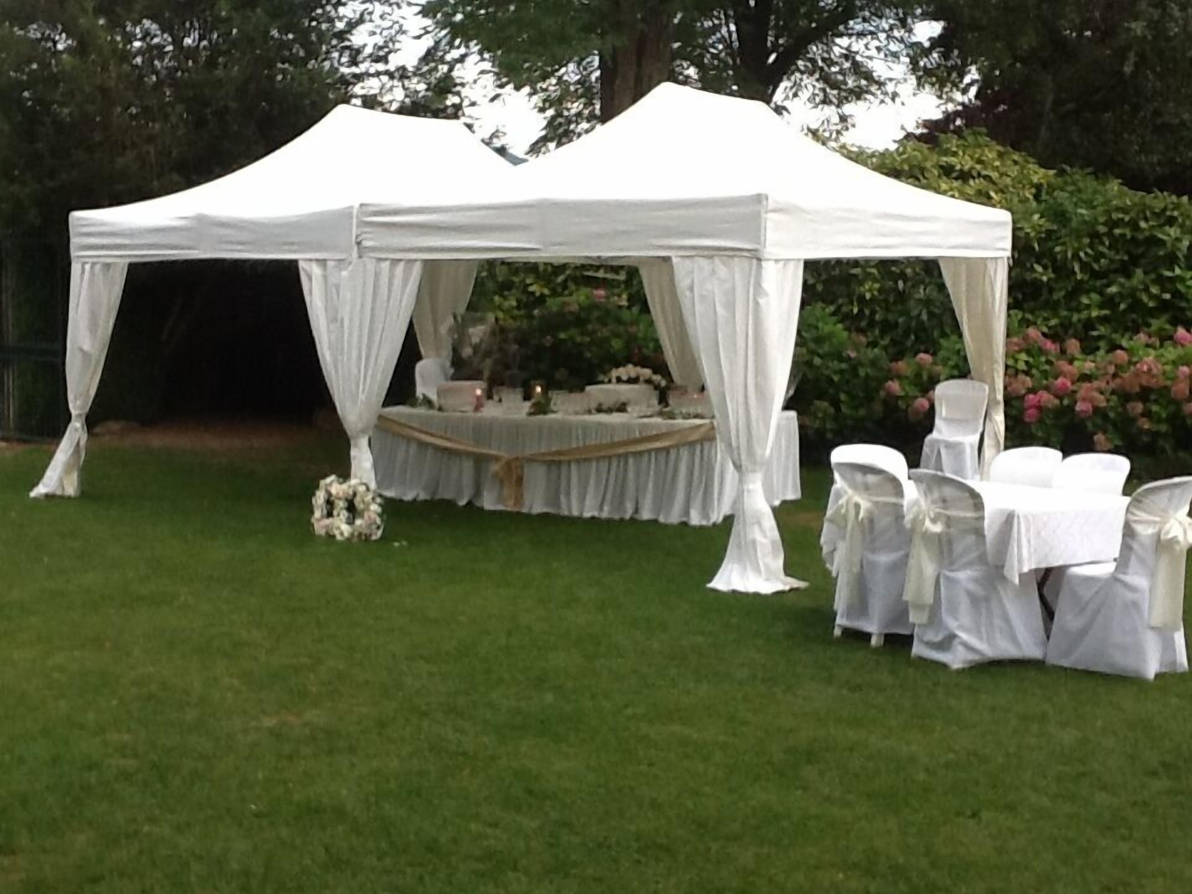 outdoor wedding area