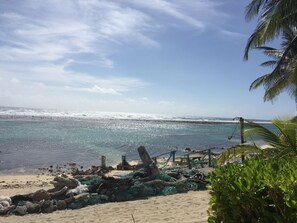 En la playa 