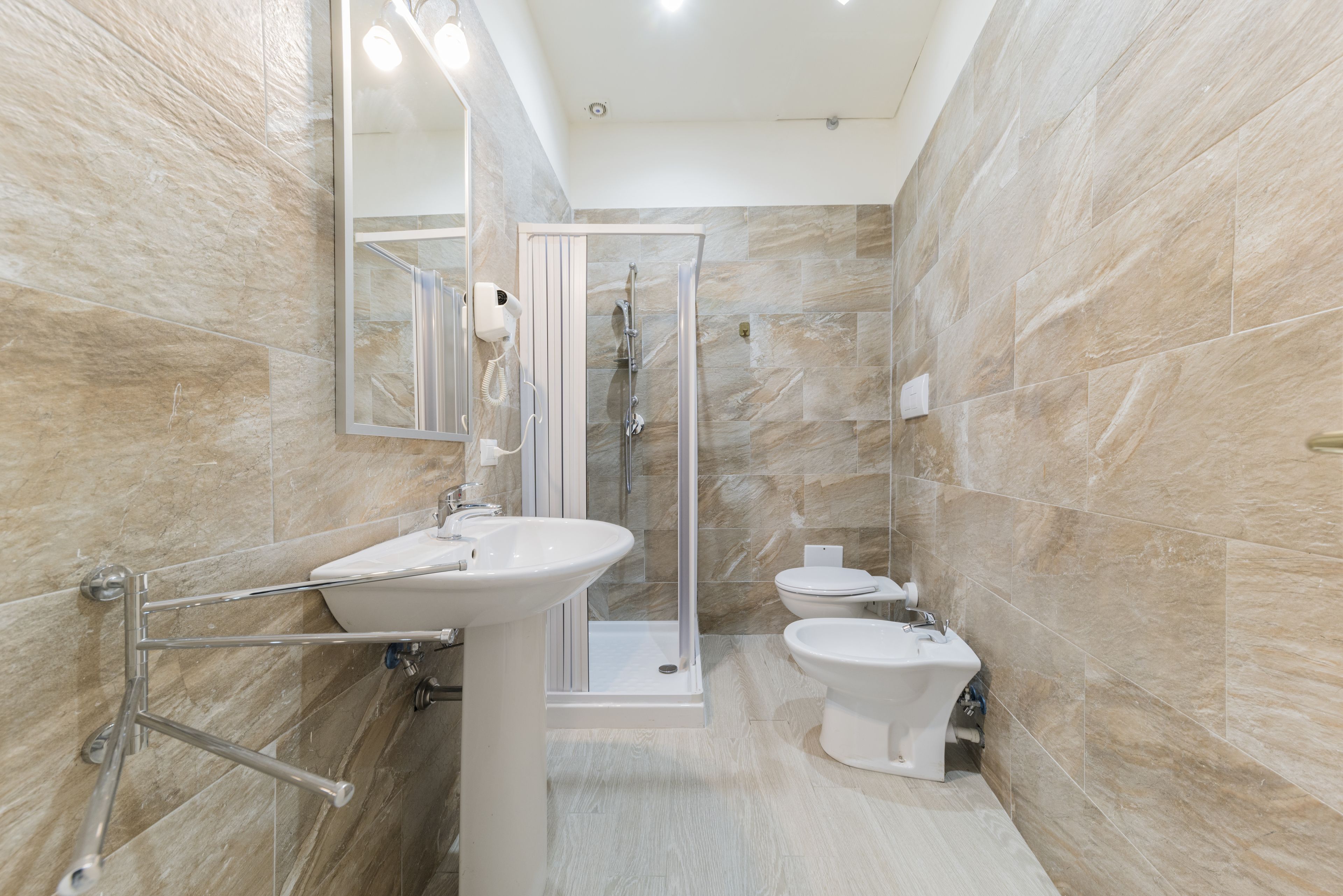 Apartment, 1 Bedroom | Bathroom | Shower, hair dryer, bidet